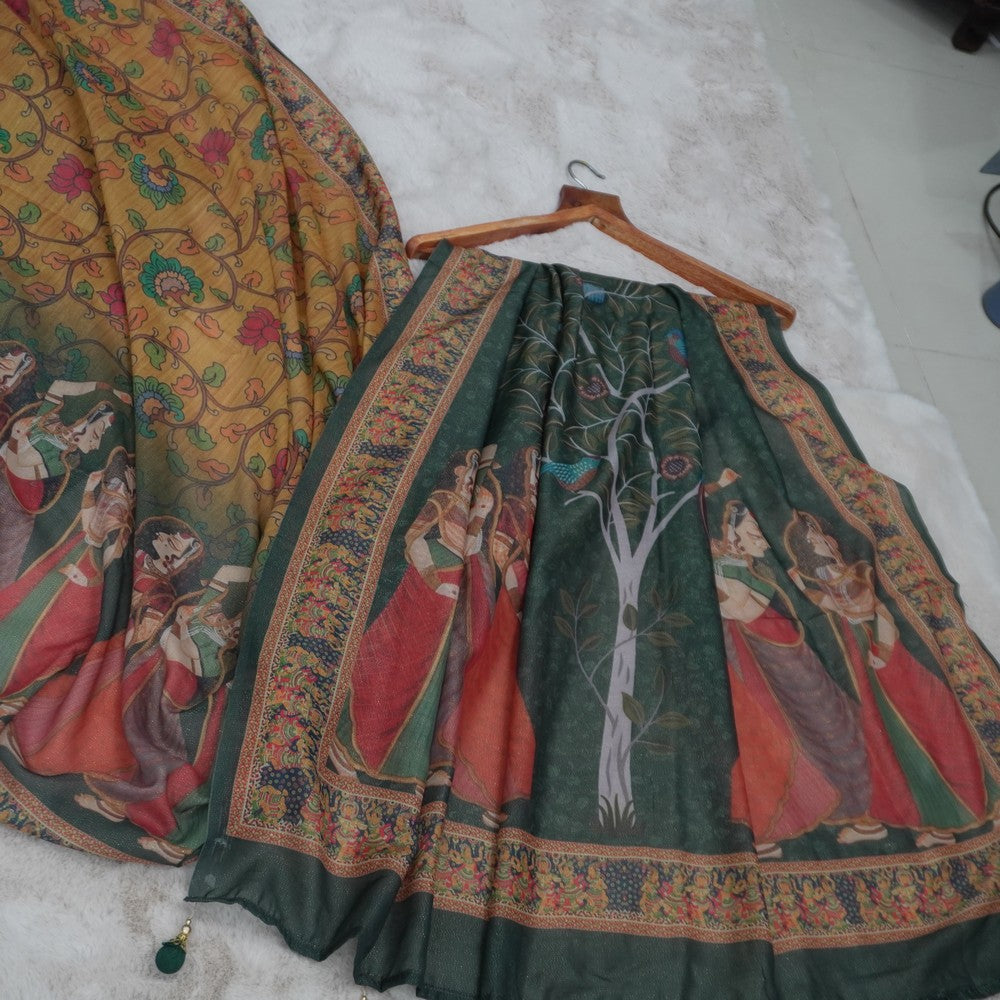 GEORGETT PRINT KALAMKARI (SM1002)