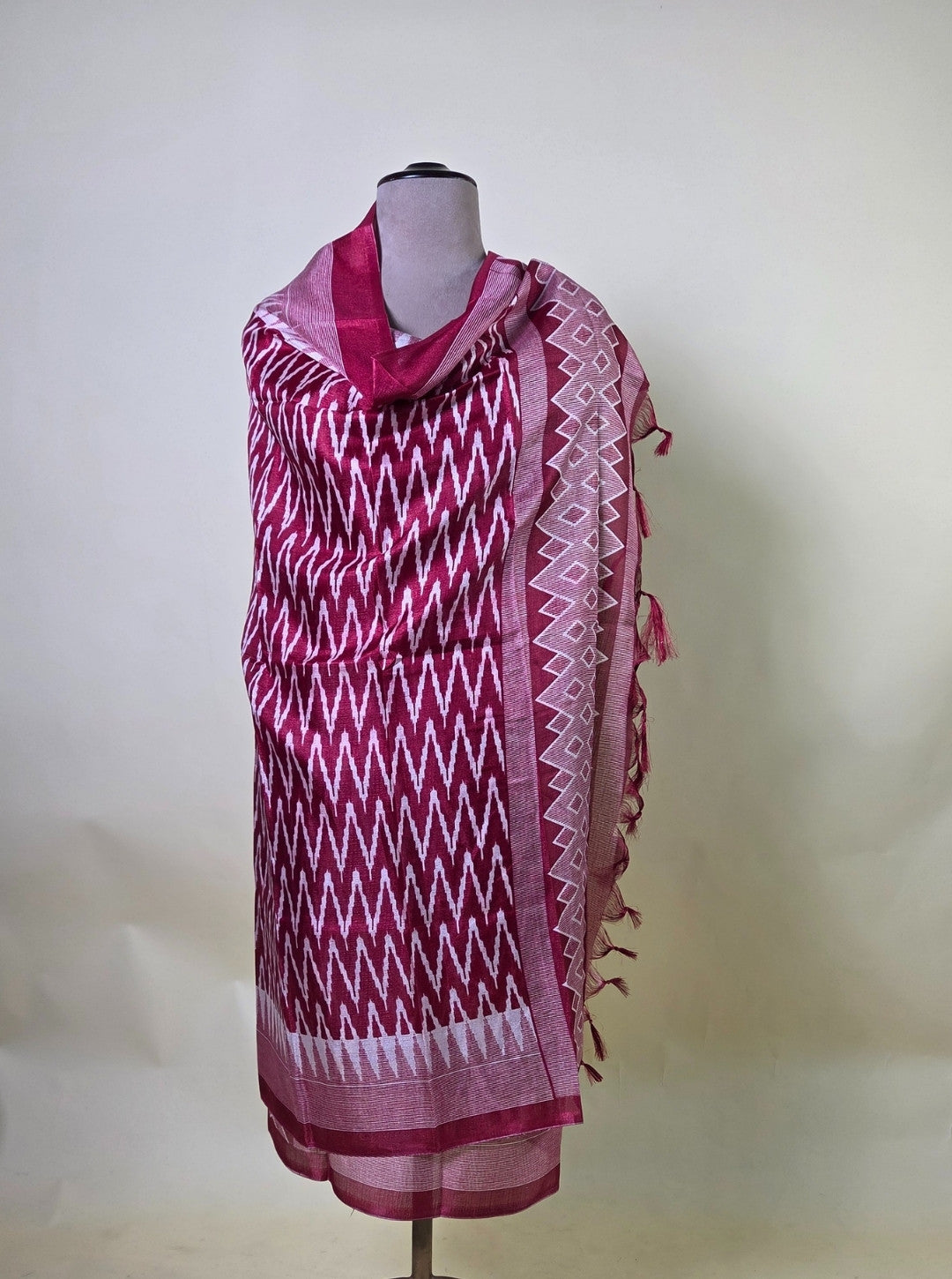 COTTON KURTA & AFGANI SLEEVES EMBRODIERY WITH AFGANI SALWAR & ZIKZACK DUPPATA (KUR1074)