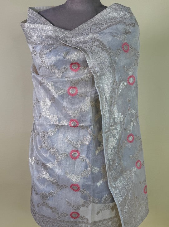 IVORY OFF WHITE SUIT WITH WEAVING AND HANDWORK (SUIT1100)