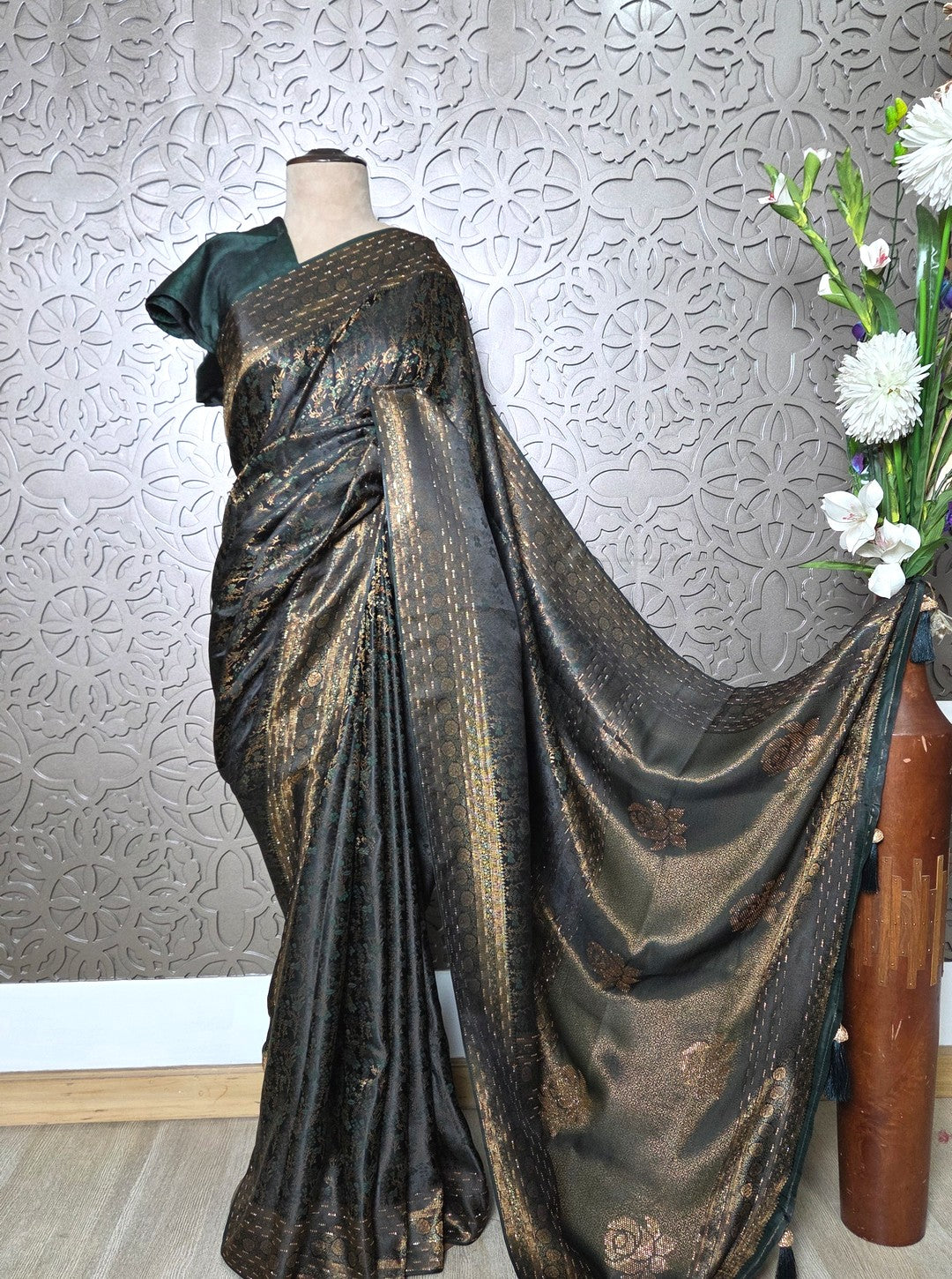 TANABANA BEAUTIFUL CREPE SILK SAREE (SAREE1087)