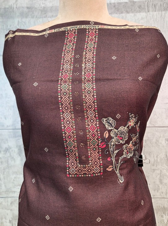 WOOLEN SUIT WITH DIGITAL PRINT (SUIT1105)