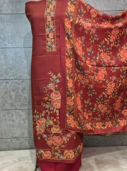 WOOLEN SUIT WITH DIGITAL PRINT (SUIT1106)