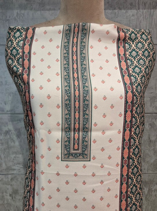 WOOLEN SUIT WITH DIGITAL PRINT WITH MICRO VELVET STALL (SUIT1107)