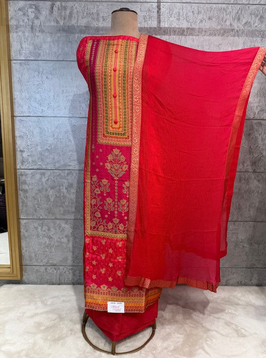 MANGENTA DOLA FABRIC (SUIT1112)