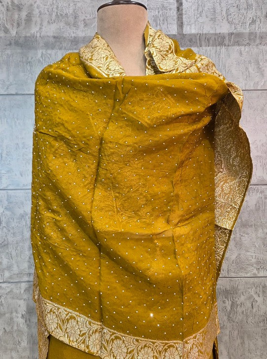 MUSLIN FABRIC WEAVING WORK (SUIT1109)