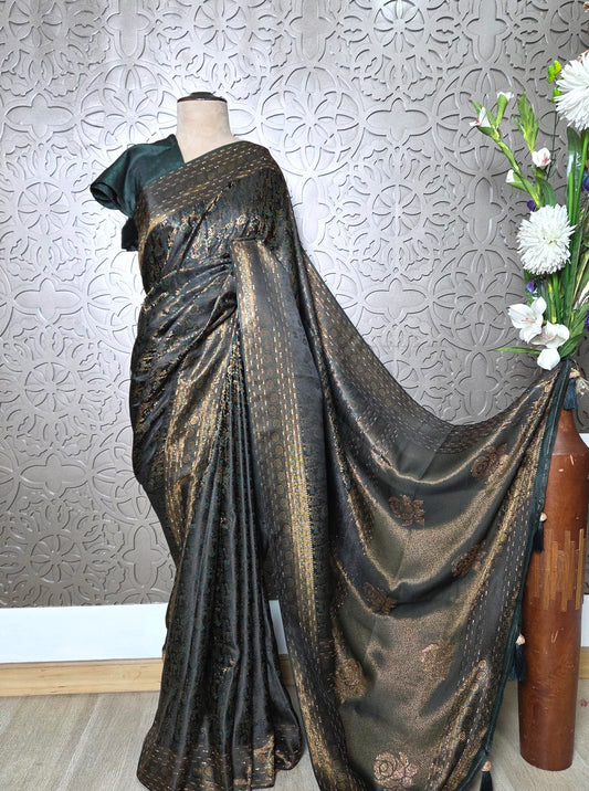 TANABANA BEAUTIFUL CREPE SILK SAREE (SAREE1087)