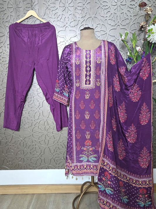 UPARA THREE PIECE SET (KURTI 1093)