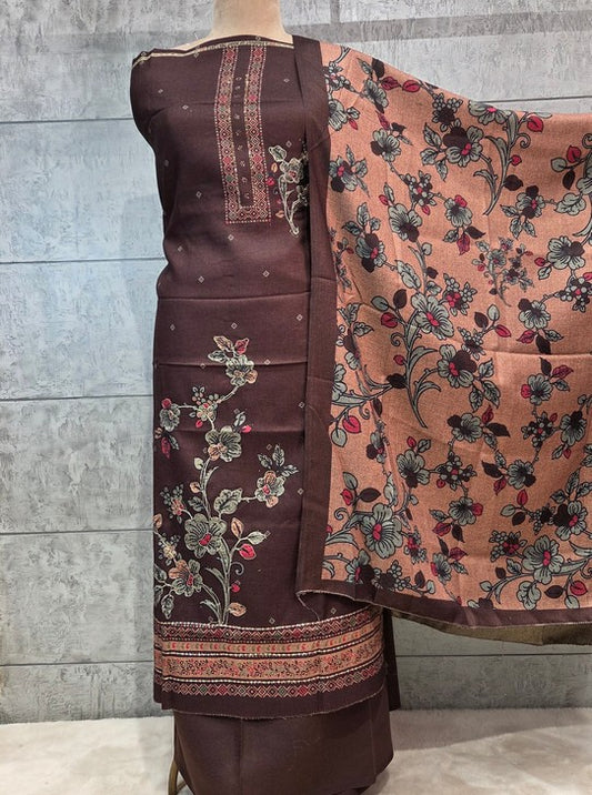 WOOLEN SUIT WITH DIGITAL PRINT (SUIT1105)