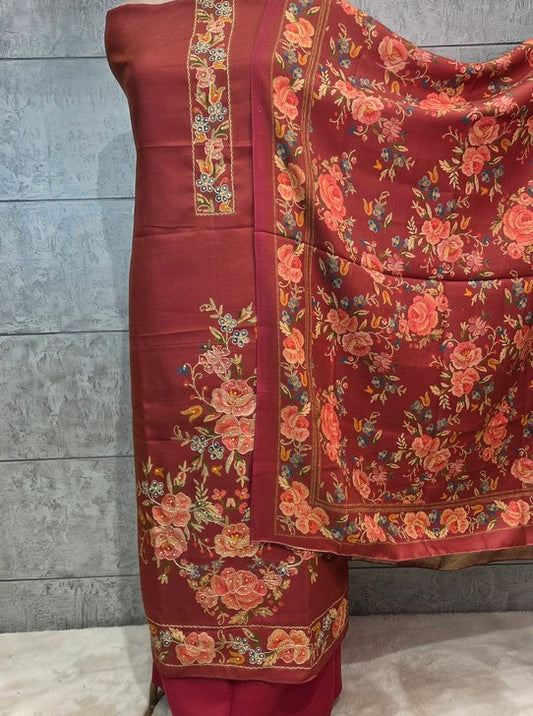 WOOLEN SUIT WITH DIGITAL PRINT (SUIT1106)