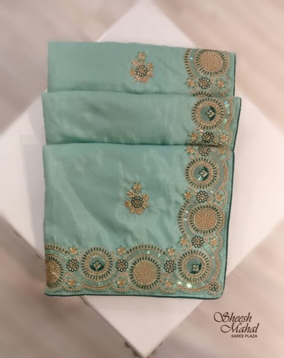 Firozi Partywear Saree