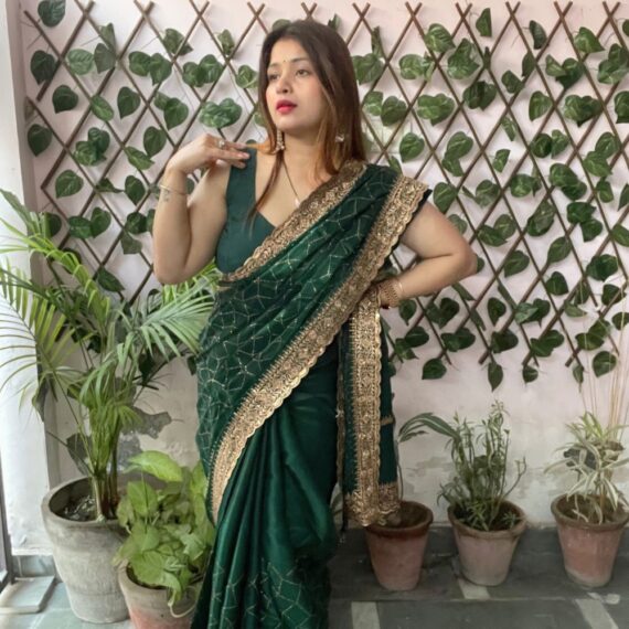 Sheesh-Mahal-Emerald-Elegance-Designer-Saree