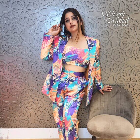 Sheesh Mahal - Tropical Blaze Palazzo Set